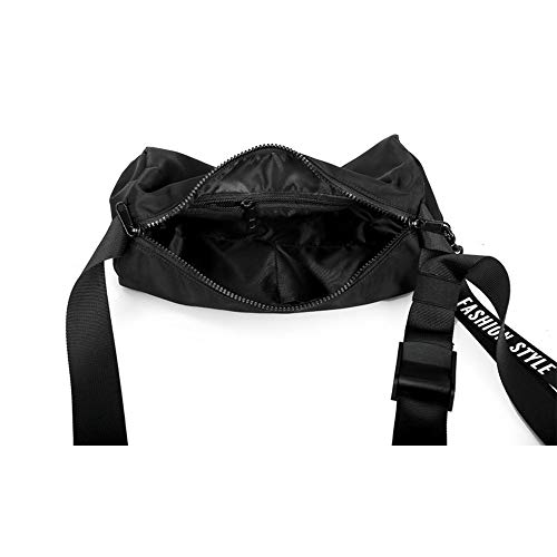 LCSD Mochilas para hombre de moda salvaje simple, impermeable, bolsa de hombro de nailon, bolsa de mensajero de influencia de deportes masculinos impermeable bolsa de señora tambor (28 x 14 x 14 cm)