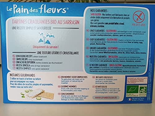 Le Pain des Fleurs Lpdf Tostadas Crujientes Trigo Sarrace Bio - Sin G/S/A 300 g