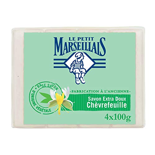 LE PETIT MARESEILLAIS Savons Extra Doux Chevrefeuille - 4x100 g