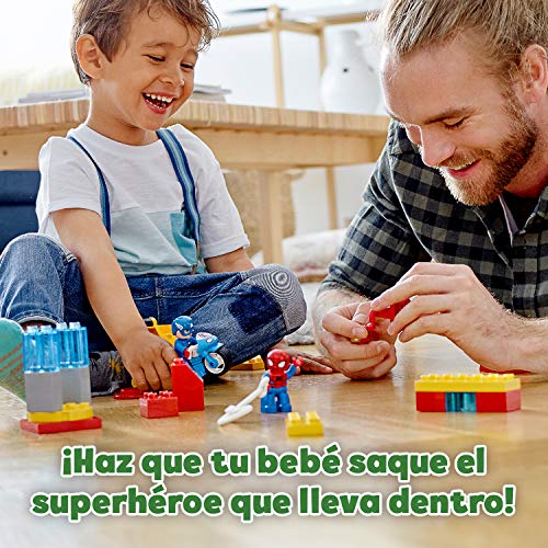 LEGO 10921 Duplo Super Heroes Laboratorio de Superhéroes Juguete de Construcción para Niños 2+ años con Spider-Man, Ironman y Capitán América