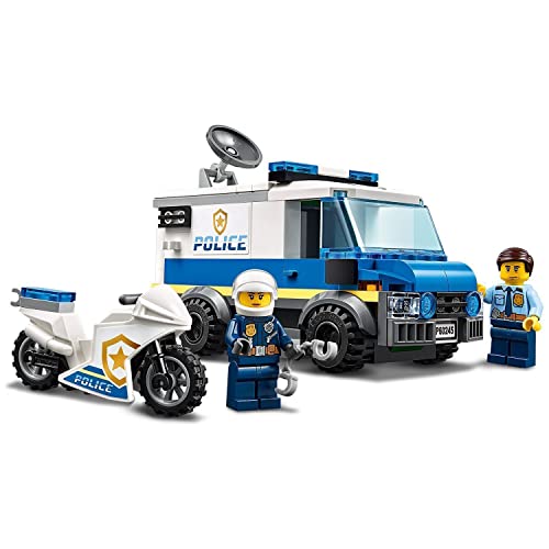 LEGO 60245 City Policía: Atraco del Monster Truck con Vehículos y Camiones, Juguete para Niños 5 Años con Banco y Bloque Magnético