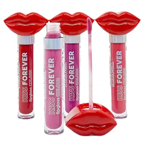 Leticia Well Kiss Forever lipgloss colors 6ml. Olor a chicle. 2 unidades