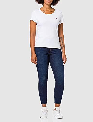 Levi's 2Pack Camiseta, 2 Pack Tee White +/Mineral Black, M para Mujer