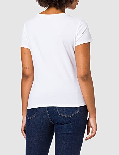 Levi's 2Pack Camiseta, 2 Pack Tee White +/Mineral Black, M para Mujer