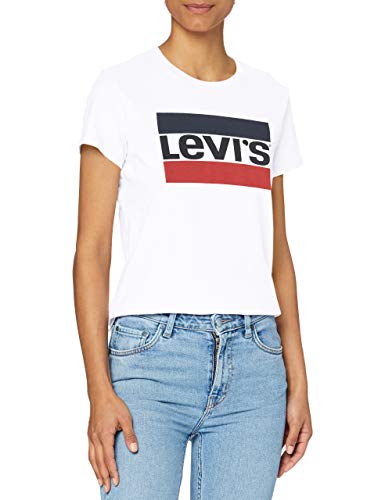 Levi's The Perfect tee Camiseta, Sportswear Logo White, XS para Mujer