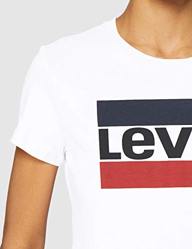 Levi's The Perfect tee Camiseta, Sportswear Logo White, XS para Mujer