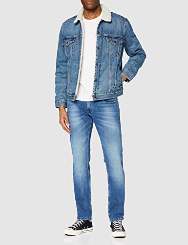 Levi's Type 3 Chaqueta, Azul (Fable Sherpa Trucker), S para Hombre