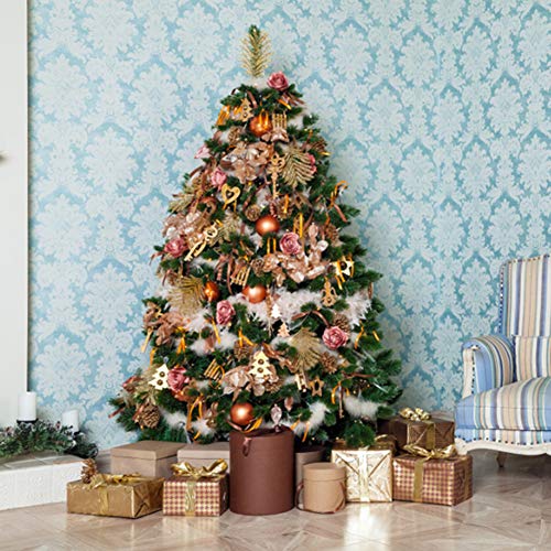 LICHENGTAI Guirnalda de Plumas de árbol de Navidad, Árbol de Navidad Boa de Plumas Blanca - Tira de Cinta de Boa Guirnalda Mullida para Decoración de Fiesta de Árbol de Navidad