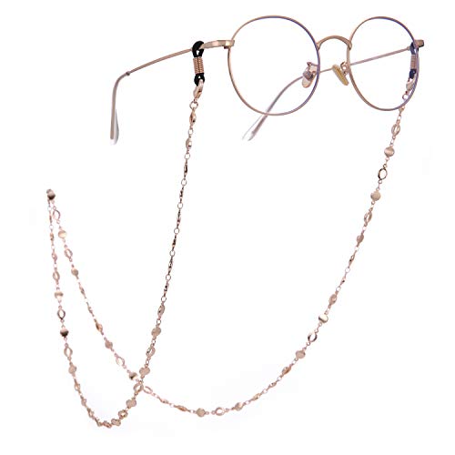 LIKGREAT - Soporte de cadena circular para gafas, collar largo para mujer, accesorios de moda