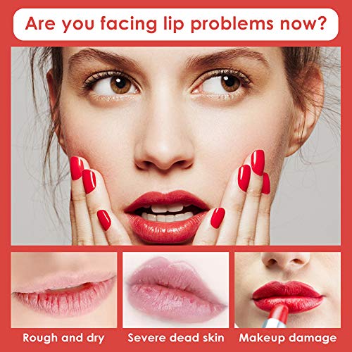 Lip Mask, Máscara De Labios, 20 Mascarillas de Labios en Gel Hidratantes Antienvejecimiento Cereza, Exfoliantes, Hidratantes, Aptas para LabiosSecos y Agrietados