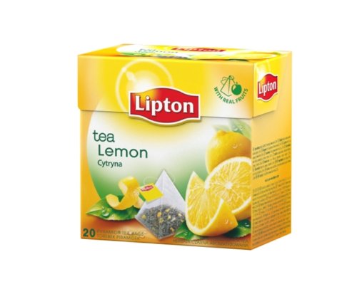 Lipton Té Negro - Limón - Bolsitas De Té Premium, Con Forma De Pirámide (20 Contar Caja)