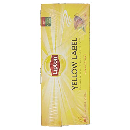 Lipton Té negro Yellow Label, Caja con 100 sobres