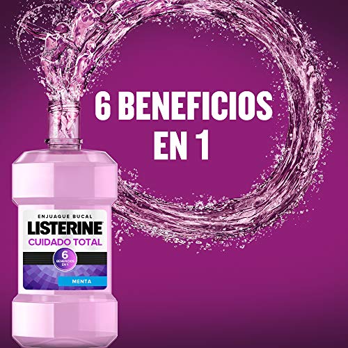 Listerine, Enjuague Bucal Cuidado Total, Sabor Menta, 250 ml