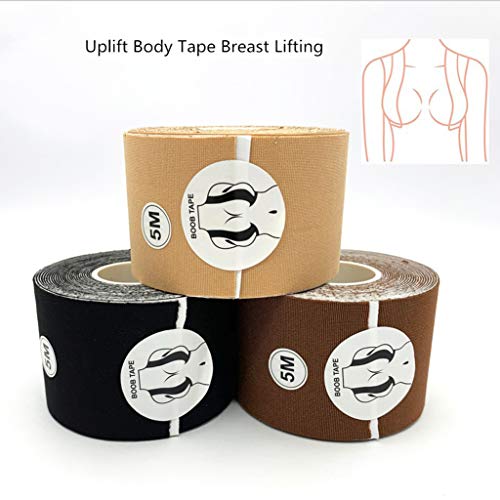 LLLucky Breast Lift Boob Tape Invisible Push Up DIY Pegatinas Silicona Pezón Cubierta Sujetador Color Carne