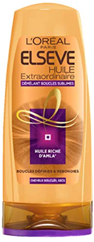 L'Oréal Paris Elsève Acondicionador de Aceite Extraordinario, para Rizos Hidratados, 200 ml