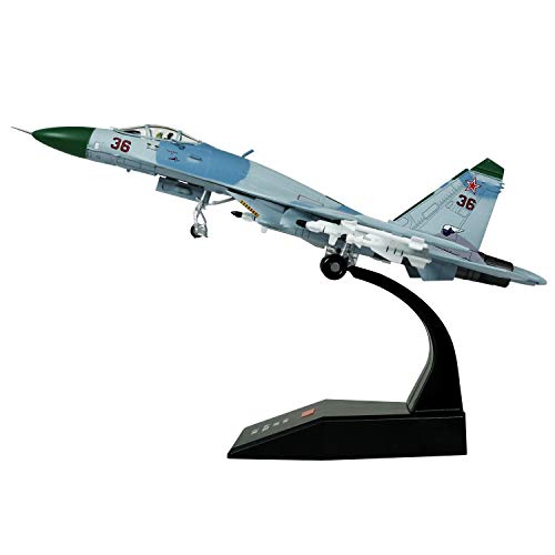 Lose Fun Park 1: 100 Modelo de avión Militar Soviet Union SU-27 Aleación Fundida a Presión Modelo de avión de Combate