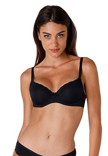 Lovable Reggiseno Ferretto balconcino, Balconette Sensual Touch, coppe imbottite Light. Bikini, Negro (004-NERO), 4-B / 36 B para Mujer