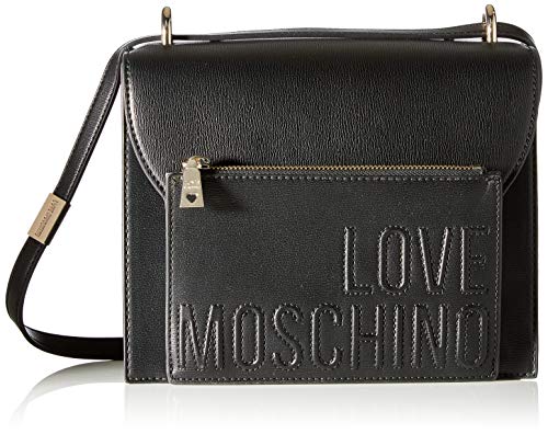 Love Moschino Borsa PU Mix, Bolso de Mujer, Negro, Normale