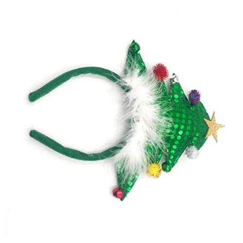 Lurrose diademas para el árbol de navidad diademas de navidad tope para la cabeza accesorios para el cabello para suministros de fiesta de navidad