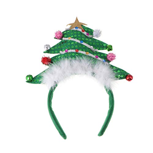 Lurrose diademas para el árbol de navidad diademas de navidad tope para la cabeza accesorios para el cabello para suministros de fiesta de navidad