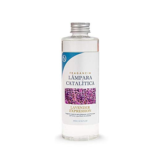 M MAMA MANUELA Pack Lámpara Catalítica y Fragancia. Modelo Mosaico Bicolor - perfuma y sanea el Ambiente. Elimina Malos olores e impurezas del Aire - MamaManuela (Aroma Lavender Expression - 200ml)