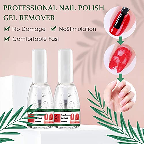 Magic Remover, Magic Gel, Removedor de Gel de Uñas, Removedor de esmalte de uñas Magic, Profesional elimina el esmalte de uñas en 3 – 5 minutos para uñas