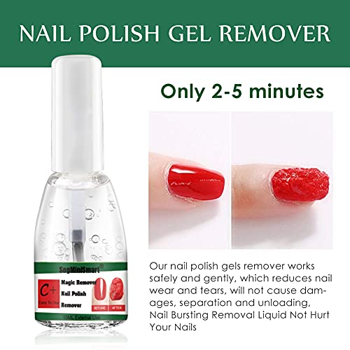 Magic Remover, Magic Gel, Removedor de Gel de Uñas, Removedor de esmalte de uñas Magic, Profesional elimina el esmalte de uñas en 3 – 5 minutos para uñas