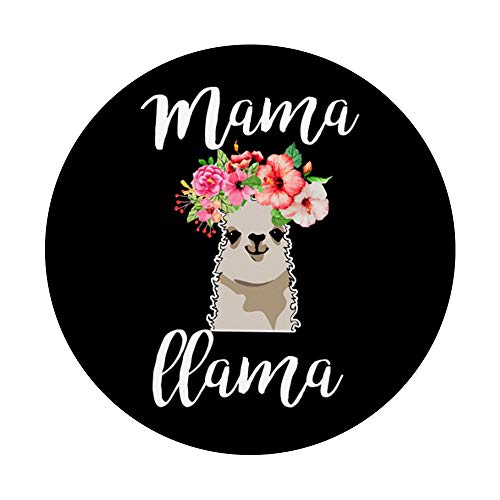 Mamá Llama Alpaca Día de la Madre Cumpleaños Mamá Verano Playa PopSockets PopGrip Intercambiable