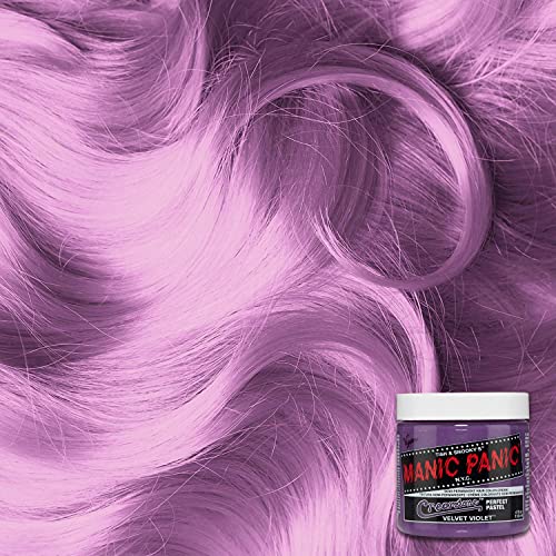 Manic Panic - Velvet Violet Pastel Classic Creme Vegan Cruelty Free Purple Semi Permanent Hair Dye 118ml