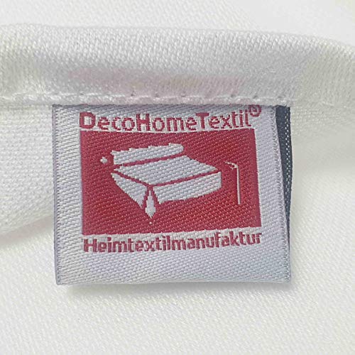 Mantel de damasco Gastro Edition, color blanco, con bordes satinados, 100% algodón, medidas, color y forma a elegir, algodón, Weiss, 130 x 130 cm Eckig