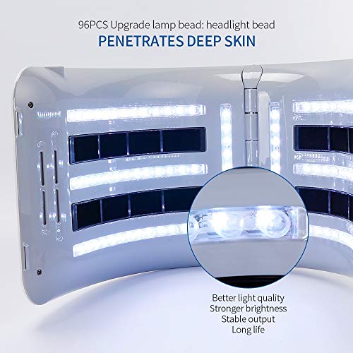 Máquina de fototerapia LED de 7 colores mejorada, PDT Máscara de luz LED de 7 colores portátil para acné, enrojecimiento, arrugas, antienvejecimiento, rejuvenecimiento de la piel