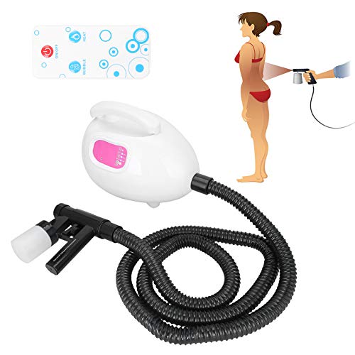 Máquina Profesional de Bronceado en Spray - Máquina de Pulverización de Bronceado sin Sol con Control Remoto, Máquina de Bronceado con Aerógrafo Eléctrico Pistola de Bronceado en Aerosol(White)