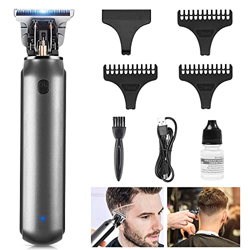 Maquinilla cortar pelo profesional,Maquina de afeitar barba hombre electrica,USB rápido recargable,Impermeable cuchillas T,Kit cortapelos hombres para hacer degradado,calvo,hombres y peluqueros regalo