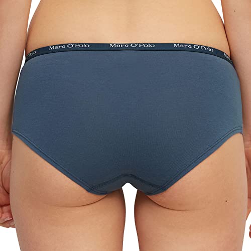 Marc O’Polo Body & Beach Multipack W-Panty 3-Pack Ropa Interior, Azul, XL para Mujer