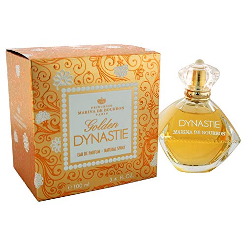 Marina De Bourbon Golden Dynastie Eau De Parfum Spray, 3.4 Ounce by Marina de Bourbon