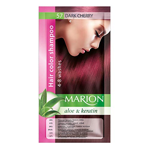 Marion Champú colorante para el cabello en bolsita de 4 a 8 lavados - 91 [57 - Cereza oscura]