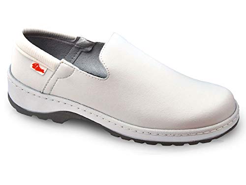 Marsella Blanco Talla 39 Marca DIAN, Zapato de Trabajo Unisex Certificado EN ISO 20347.