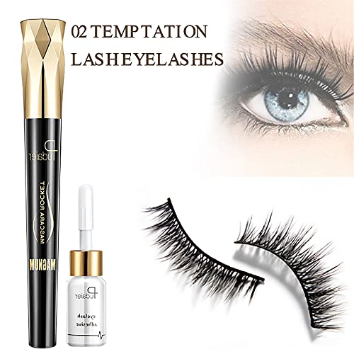 MáScara de PestañAs Waterproof Catrice Pudaier 4d Mascara PestañAs Postizas Largas y Rizadoras con Pegamento Set 8ml Mejor Para Espesar y Alargar Las PestañAs (B)