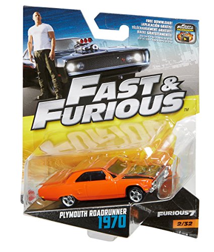 Mattel FCF37 Metal vehículo de juguete - Vehículos de juguete (Multicolor, Coche, Metal, Fast & Furious, 1970 Plymouth Roadrunner, 3 año(s))