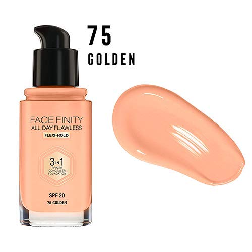 Max Factor Facefinity All Day Flawless Base y Corrector, Tono Base: 075, Tono Corrector: 20