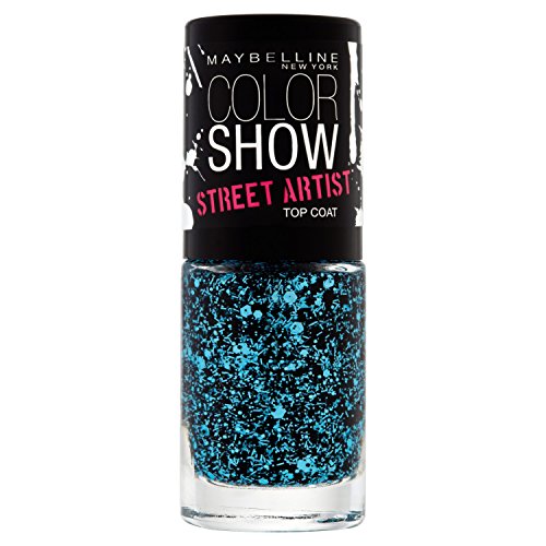 Maybelline Color Show Street Artist Top Coat 4 Alley Attitude esmalte de uñas Azul - Esmaltes de uñas (Azul, Alley Attitude, 1 pieza(s), Francia, 25 mm, 25 mm)