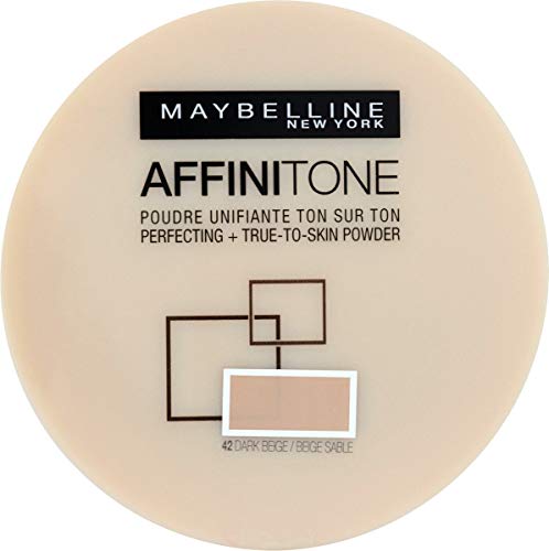 Maybelline New York Affinitone True-To-Skin - Polvos para perfeccionar (42 beige oscuro)