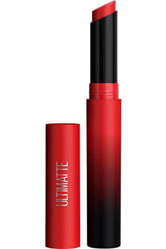 Maybelline New York Pintalabios mate, color intenso y cómodo de llevar, color Sensational Ultimate, color: nº 199 More Ruby (rojo), 1 barra de 2 g