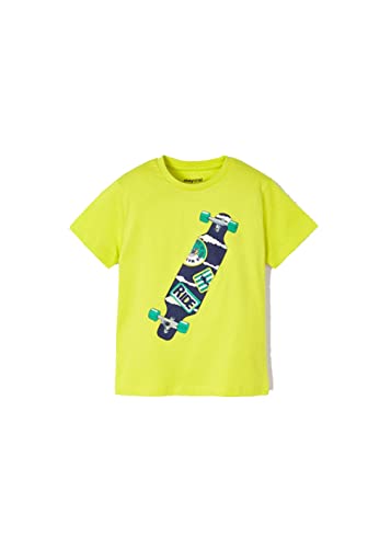 Mayoral Camiseta Manga Corta Niño – Camiseta lenticular – Dibujo en Movimiento - 100% Algodon – Naranja – Camiseta niño Tigre - Ropa niños de 2 años a 8 años (Limon, 5 años)