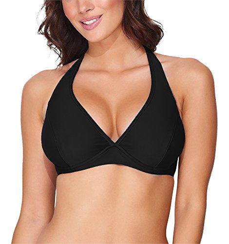 Merry Style Sujetador de Bikini Parte de Arriba Bañador Top de Traje de Baño Mujer 74RN24 (Negro (9240), EU 80 C=ES 95 C)