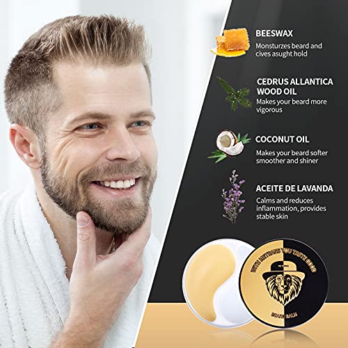 Metrans Bálsamo Barba Hombre, 100% Natural Balsamo Barba, Hidrata y Alivia la Picazón Crema, 45 ml