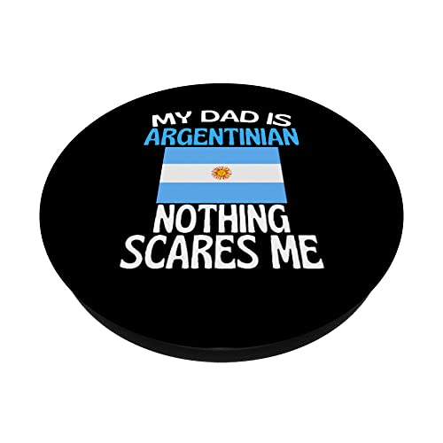 Mi papá es argentino nada me asusta papá divertido PopSockets PopGrip Intercambiable