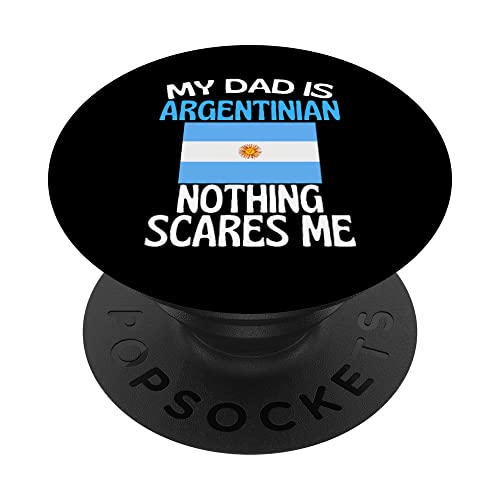 Mi papá es argentino nada me asusta papá divertido PopSockets PopGrip Intercambiable