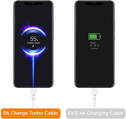 Mi Turbo Charge 33W Cable de carga [2M] USB-C Cable de datos rápido 50W 5A compatible con Xiaomi Mi 11 11 Ultra 11i 11 Pro Mi 10 Mi 10T Lite 5G 10T Pro Mi 9 9T Redmi Note10 10 Pro Poco F3 M3 X3 NFC