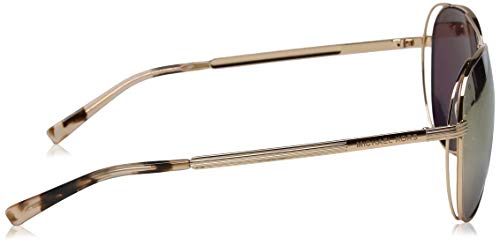 Michael Kors 0MK1024 Gafas de Sol, Shiny Rose Gold/Tone, 58 para Mujer